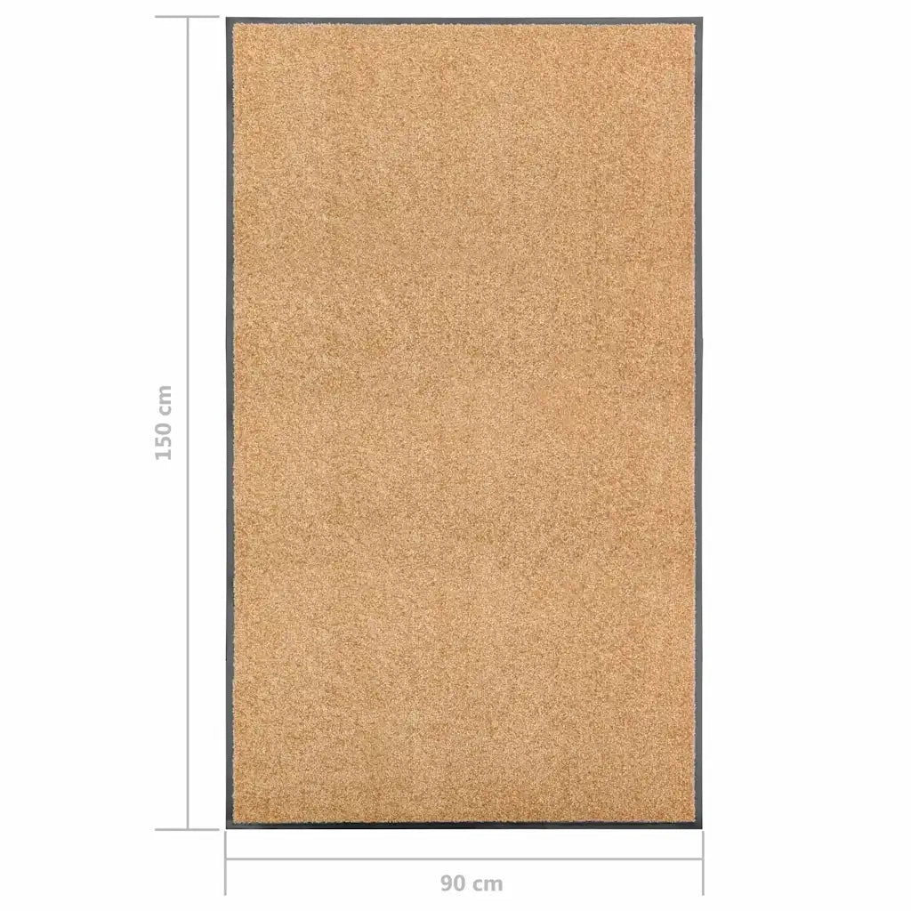 Zerbino | Tappetino Lavabile Crema 90x150 cm