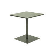 Tavolo da giardino quadrato in acciaio, 70cm, verde kaki