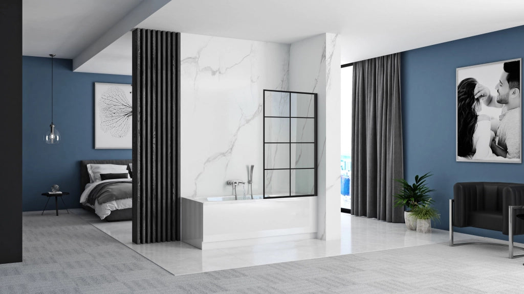 Schermo Vasca Rea Lagos-1 Fix 80 Black