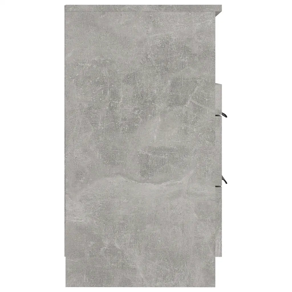Comodino Grigio Cemento in Legno Multistrato cod mxl 39502