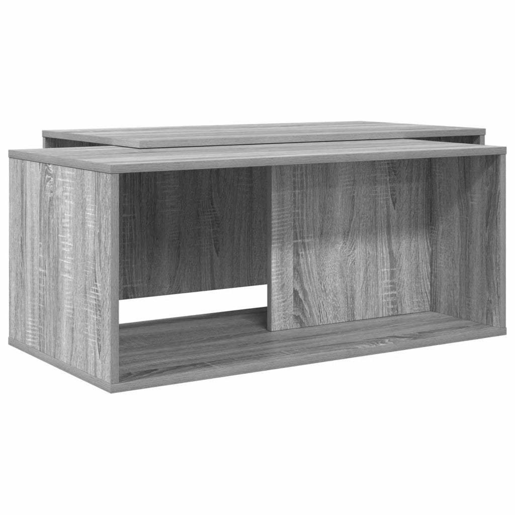 Set di 2 pz Tavolini da salotto | Tavolino da caff¨¨ | Tavolino da Soggiorno Grigio Sonoma Legno multistrato