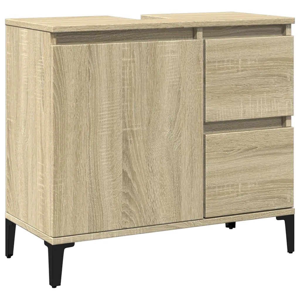 Armadietto da Bagno | Armadio da bagno Rovere Sonoma 65x33x60 cm Legno Multistrato