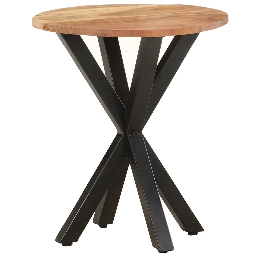 Tavolino di Servizio 48x48x56cm in Legno Massello di Acacia 320657