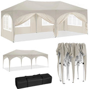 Pavilione da Festa - Opvougbile - Struttura in Metallo - Pareti Removibili - Impermeabile - Protezione UV - 3x6m
