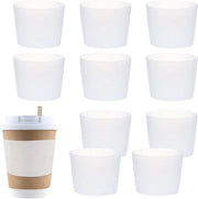Copricanne per bicchieri in vetro - 10 pezzi - silicone - antiscivolo - termoresistente - per la casa - copricanne per tazza da caffè