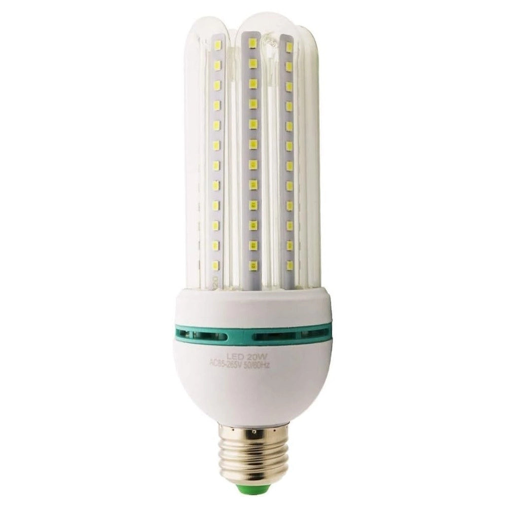 Trade Shop - Lampada Lampadina Led Bulb 2835 4u E27 104smd 20w Ac85 265v 6000k -