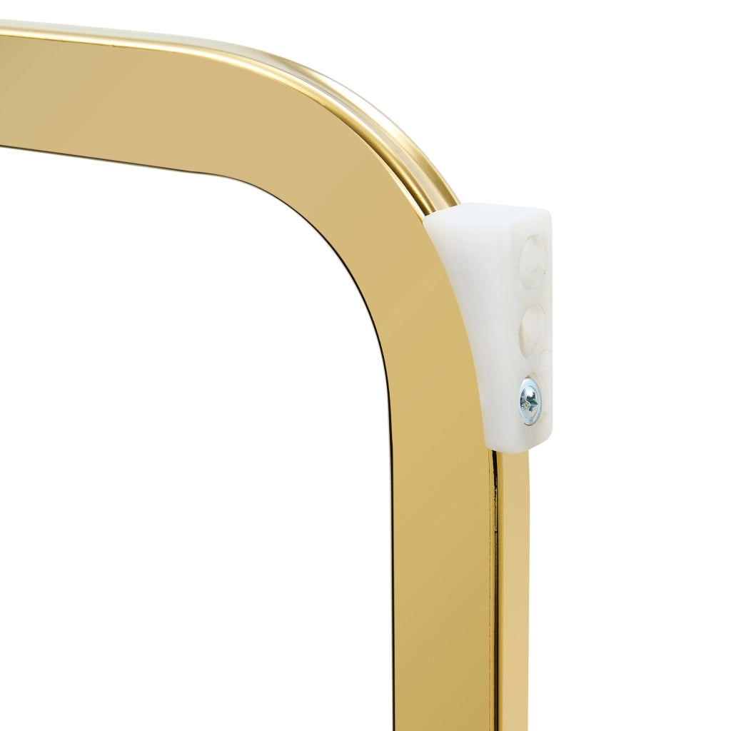 SEDIA Imbottita Rombi 100 cm Nero/Oro Set da 2 pezzi