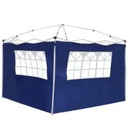 Pareti Laterali per Gazebo 3x3 m ¨C zephmum ¨C 300x200 cm, Blu, Oxford