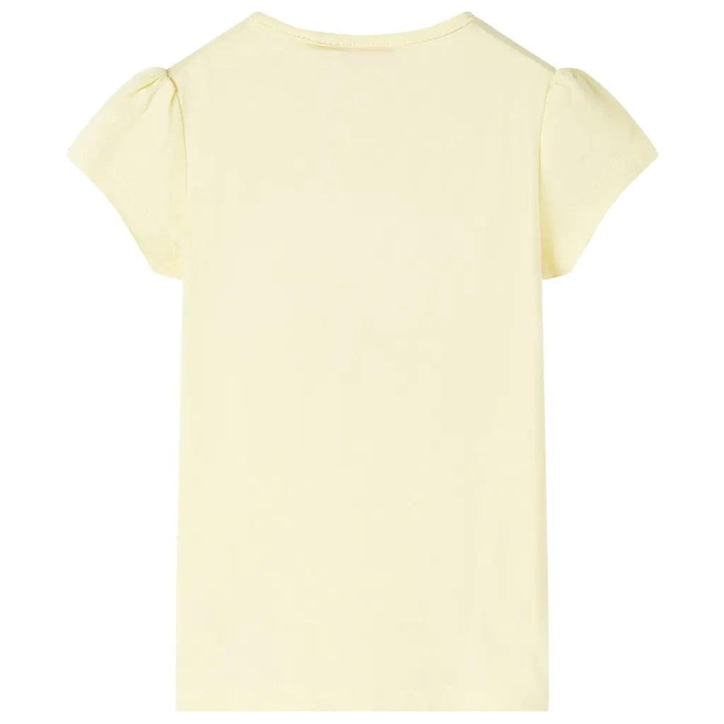 Maglietta da Bambina Giallo Tenue 128cod mxl 109561