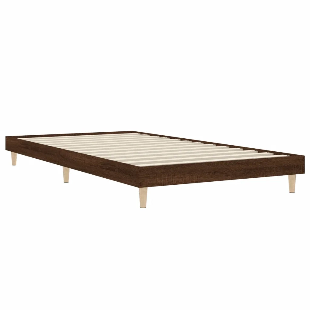 Giroletto senza Materasso Rovere Marrone 90x200cm in Truciolato 832068