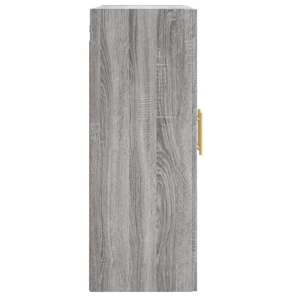 Armadietto a Muro | Mobile a Parete Grigio Sonoma 69,5x34x90 cm Legno Multistrato