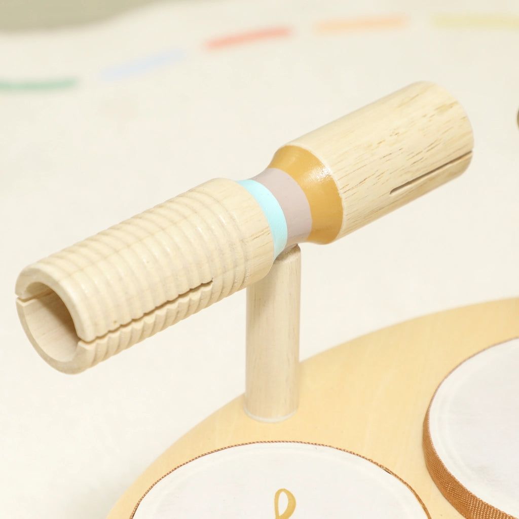Set di Strumenti Musicali per Bambini 2+ Anni Batteria e Xilofono Colore Legno