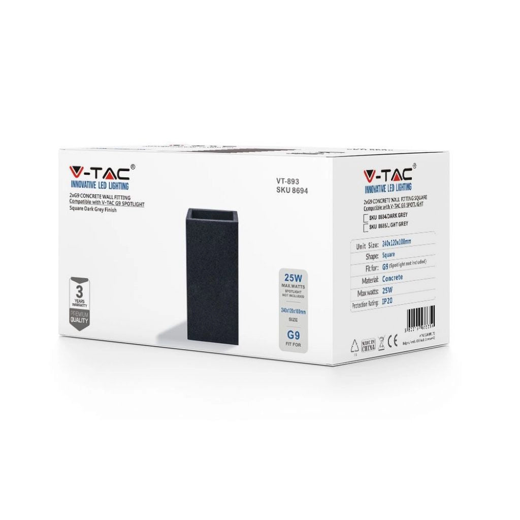 Lampada led da muro G9*2 25 W LAMPARE LED CERTURA LED CERTENZA IP20