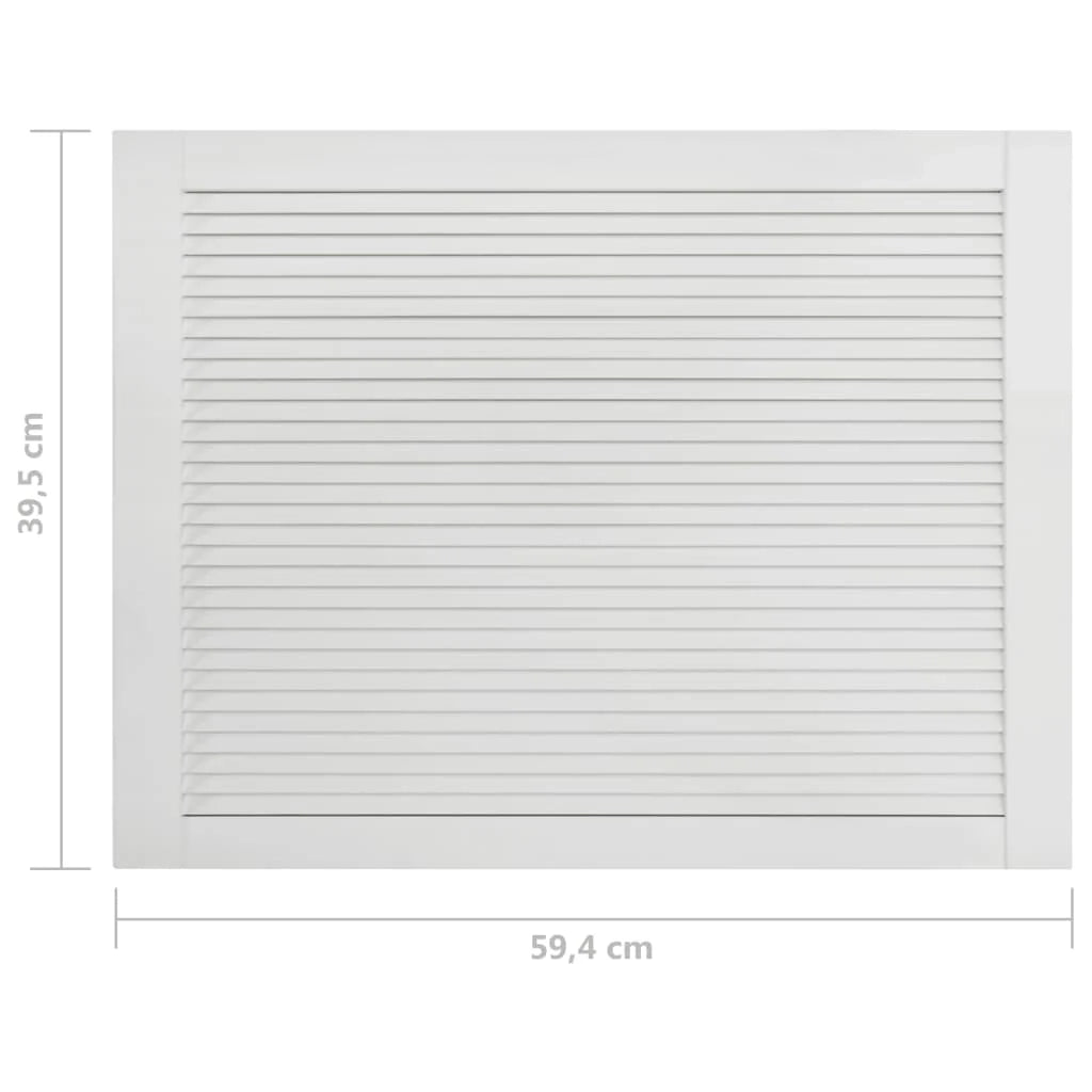 Porta a persiana in legno massello di pino bianco 39,5 x 59,4 cm 02_0003880