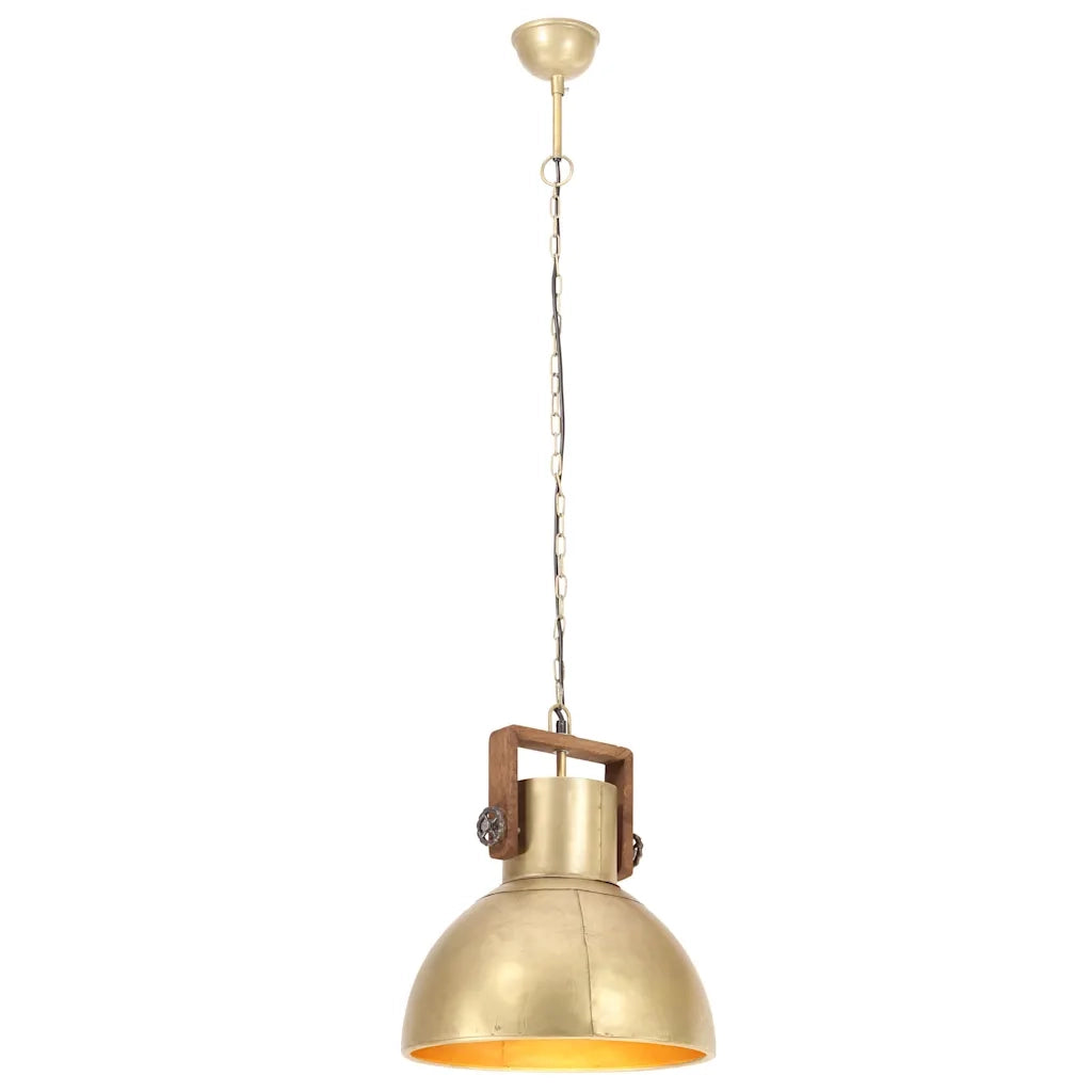 Lampada a Sospensione Industriale 25 W Ottone Rotonda 40 cm E27 CFW9341852