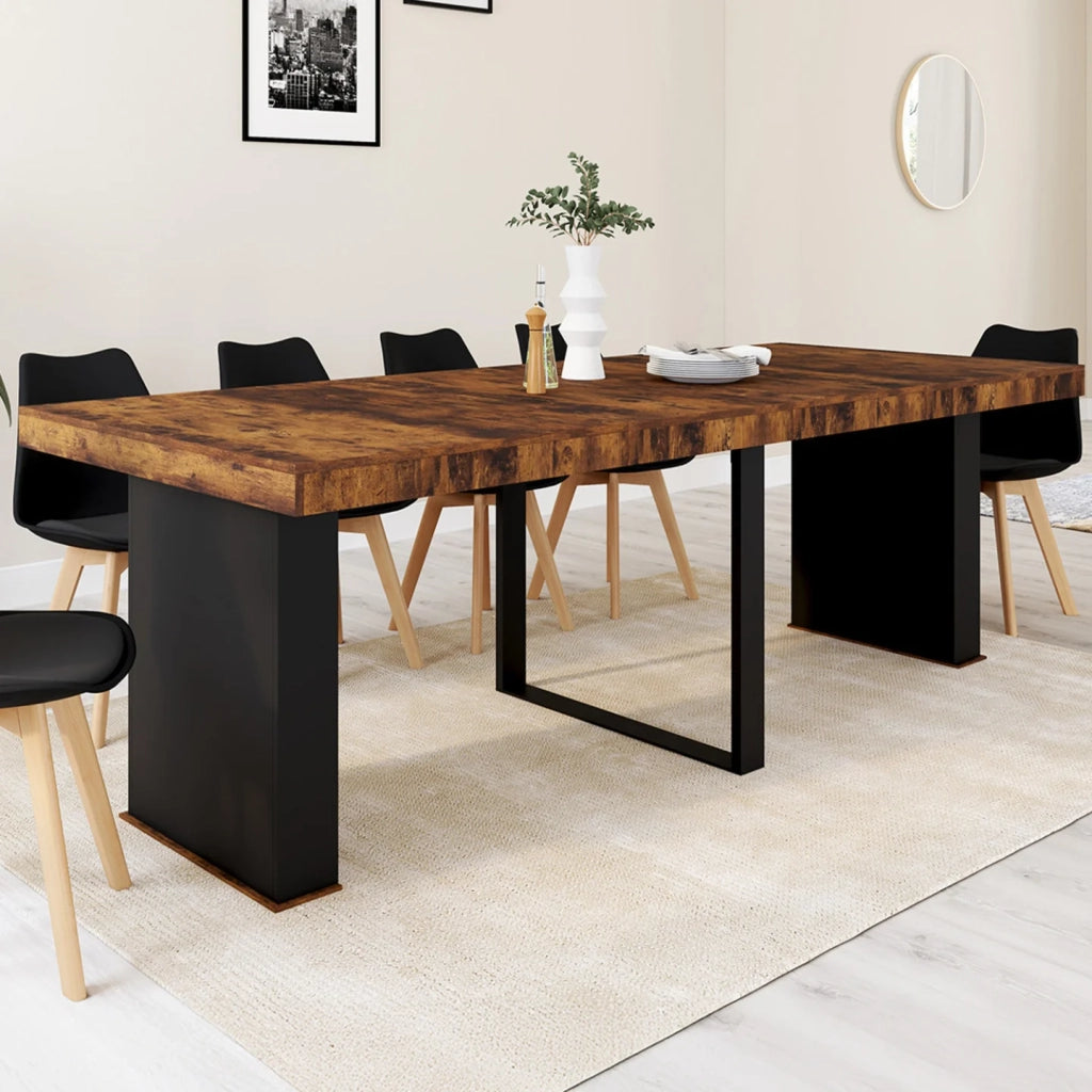 IDMarket - Lot de 2 tables de chevet UTAH 1 tiroir et 1 niche effet lattes