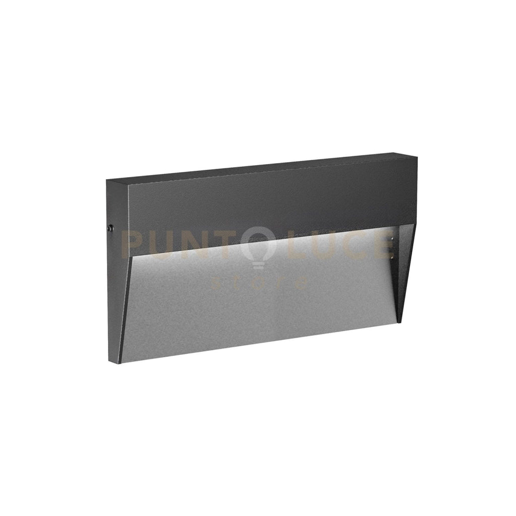 GES1171N- SEGNAPASSI IN ALLUMINIO LED 4000K 447LM 6W COLORE ANTRACITE