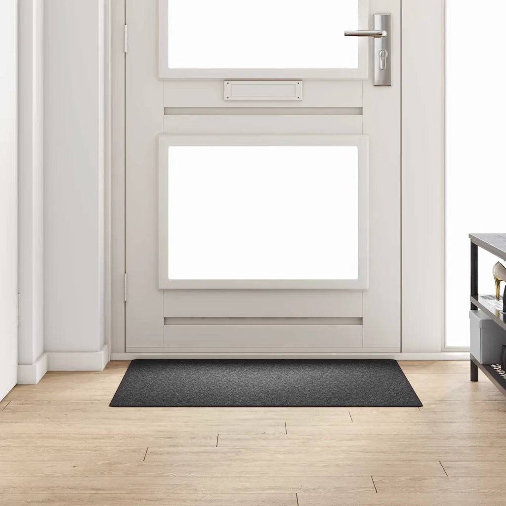 Runner in Moquette | Runner Tappeto Grigio scuro 100 x 100 cm 100% Polipropilene
