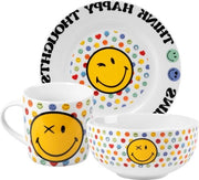 Collezione da Colazione 3 pezzi Piatti-Scodelle-Coppe Ceramica