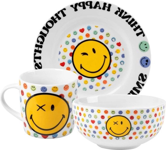 Collezione da Colazione 3 pezzi Piatti-Scodelle-Coppe Ceramica