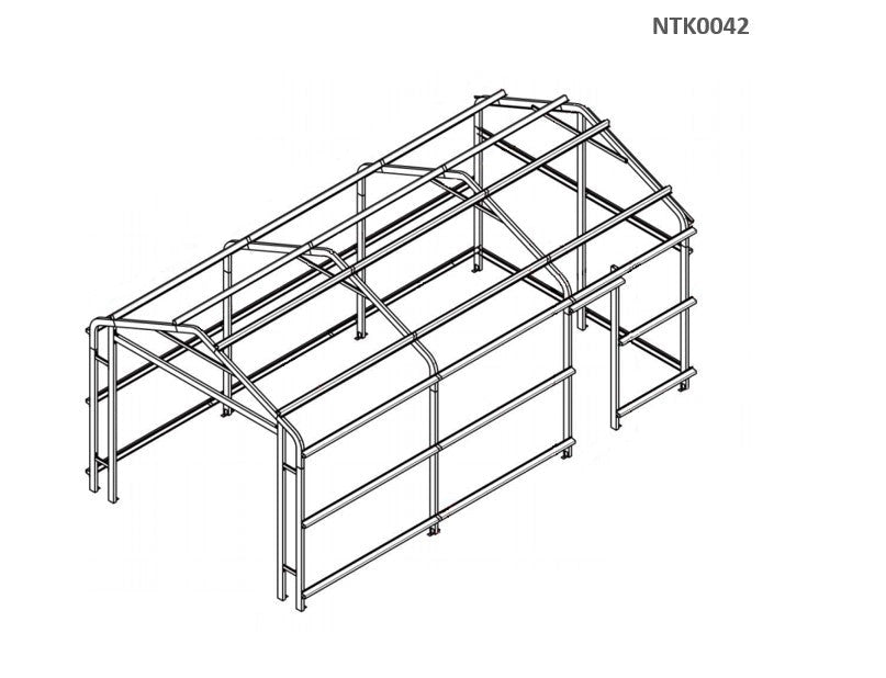 Casetta Box da Giardino in Lamiera di Acciaio 360x912x307 cm Legno