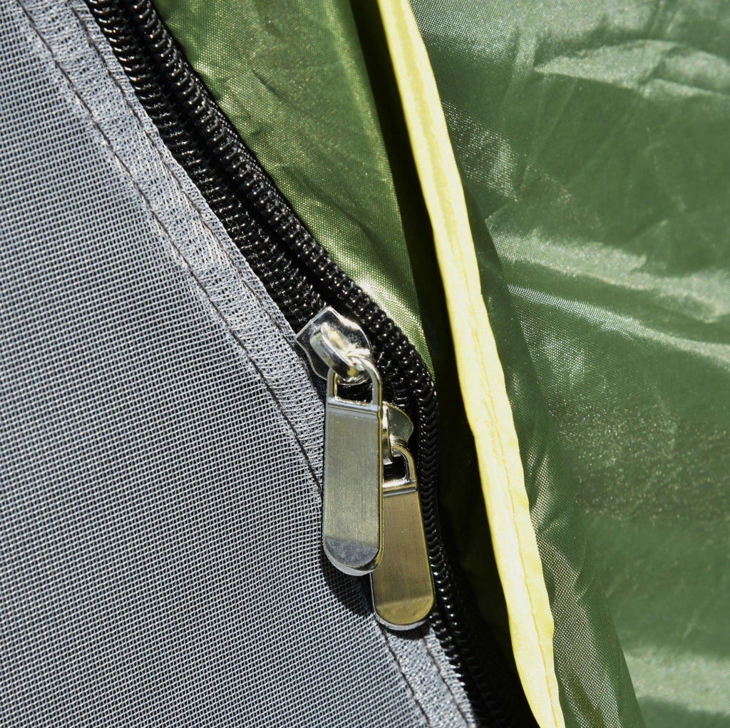 Tenda da campeggio 3 posti Quick-Up 4 stagioni verde scuro