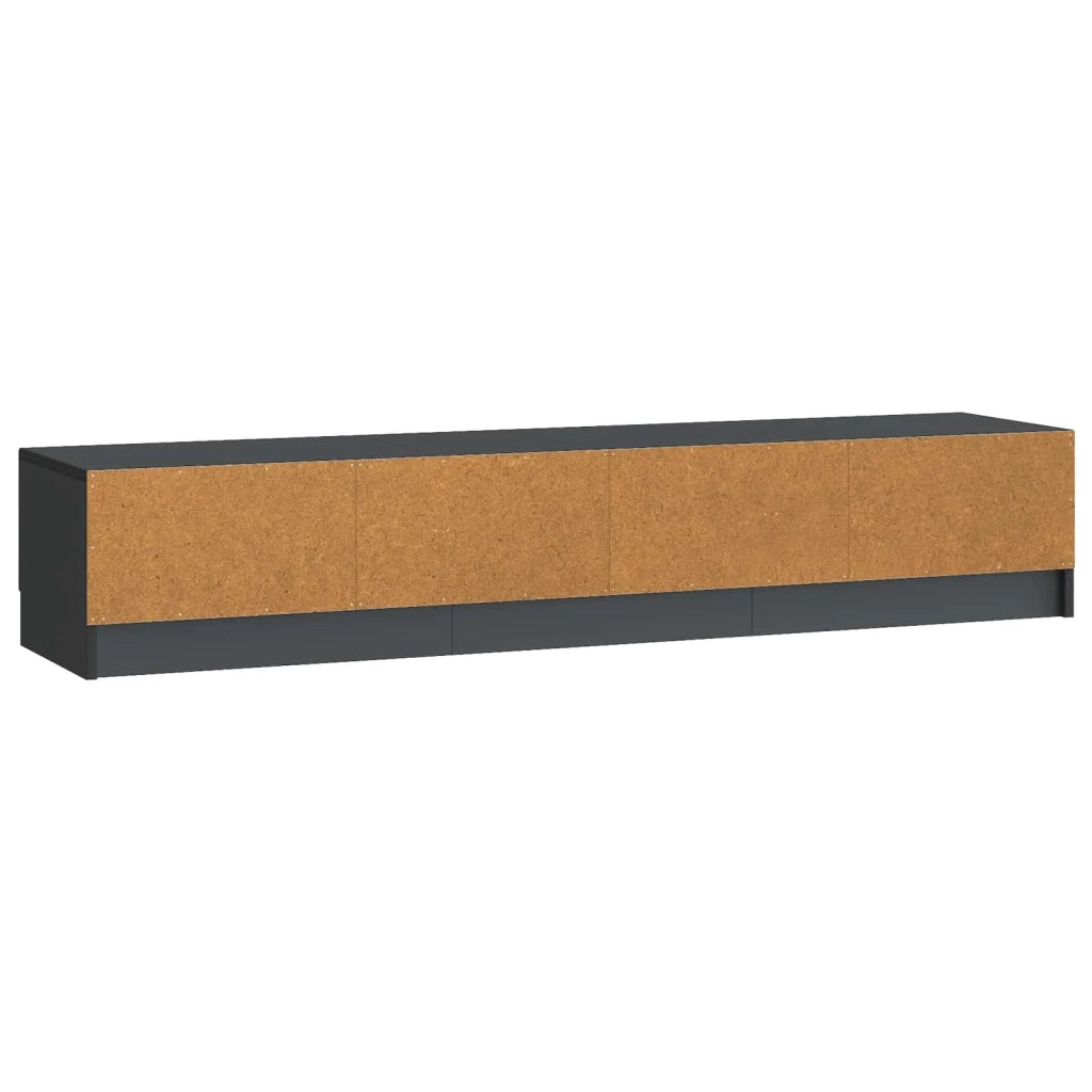Mobile TV Nero 147 x 34,5 x 27 cm Legno ingegnerizzato