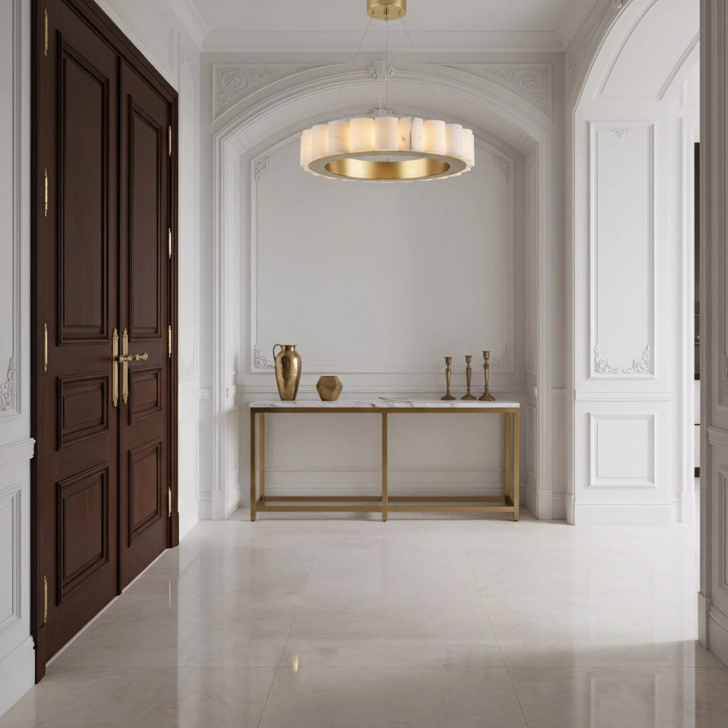 Lampada Da Soffitto App1801-cp 50 Cm Brush Gold
