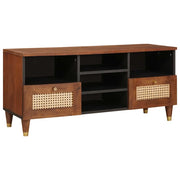 Mobile TV Marrone 100 x 33,5 x 46 cm Legno di mango massello 4018898