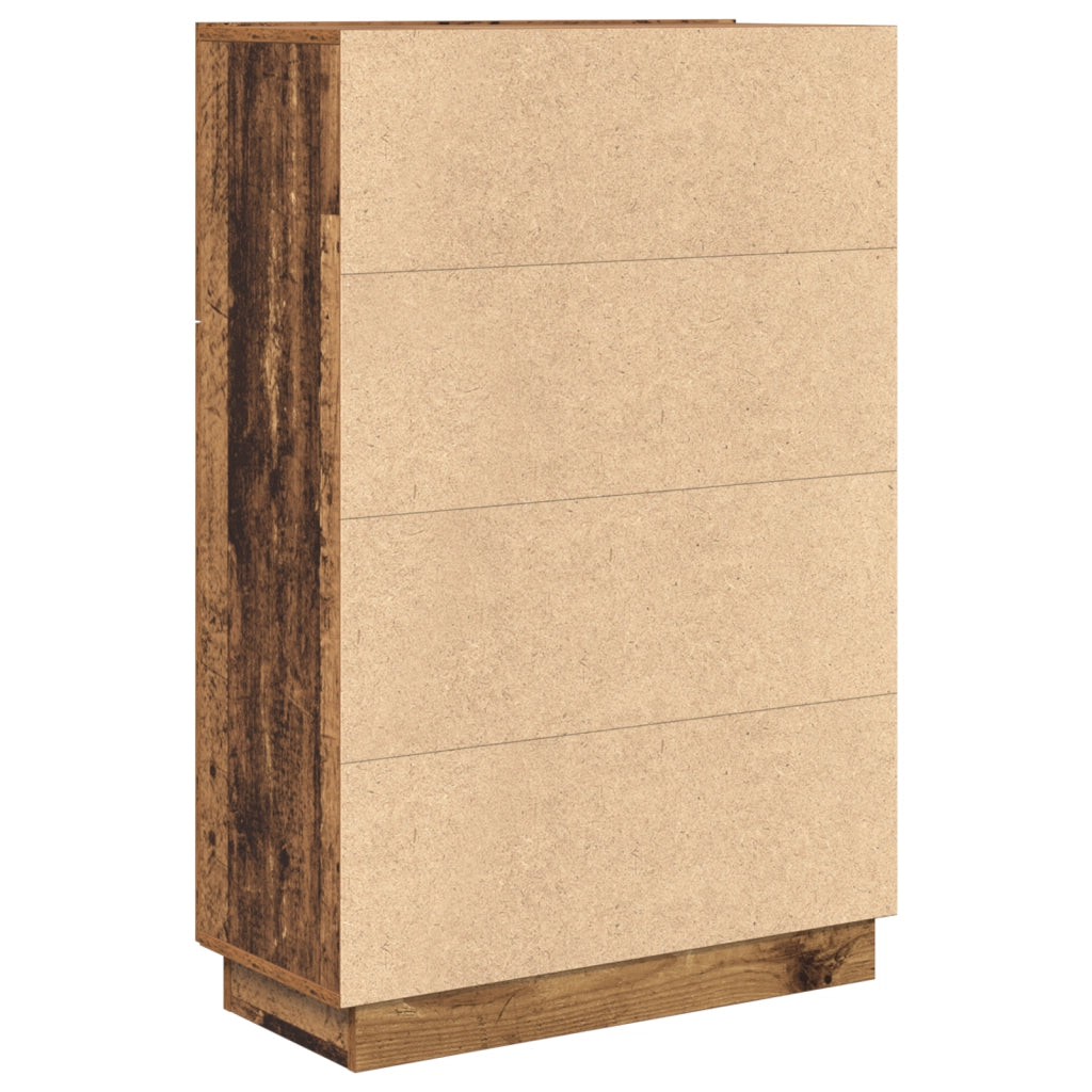 Scrivania Marrone Legno Invecchiato Legno Ingegnerizzato Media