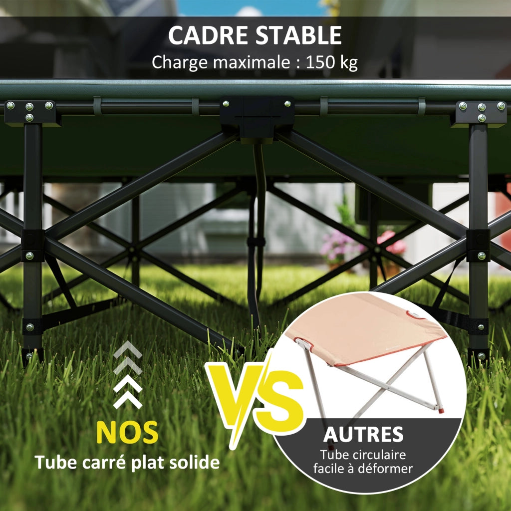 Letto da campeggio pieghevole ¨C zephmum ¨C grigio