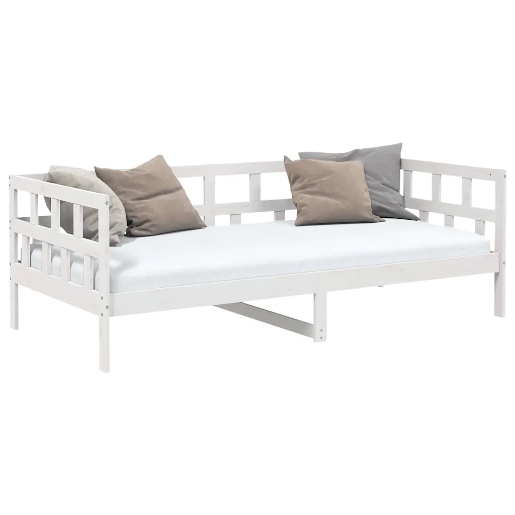 Dormeuse Bianca in Legno Massello di Pino 90x190 cm 820218