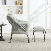 Poltrona Relax con Poggiapiedi e Braccioli ¨C Xylo ¨C Verde Chiaro
