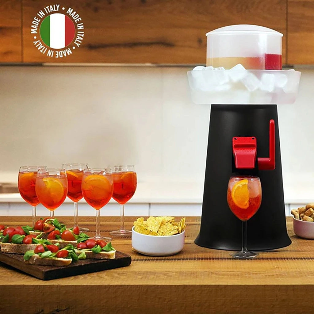 Sprizzer Macchina per lo Spritz Funzionamento a Caduta Miscela nel Bicchiere Nero