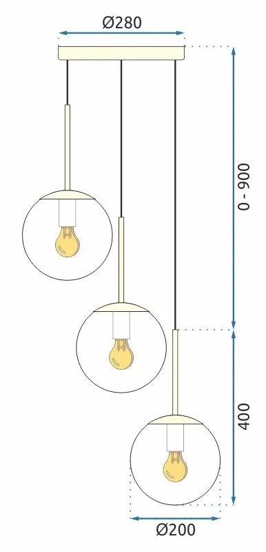 Lampa Sufitowa Metalowa Nowoczesna Silver Chrome