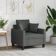 Poltrona Grigio Scuro 60 cm in Tessuto 359252
