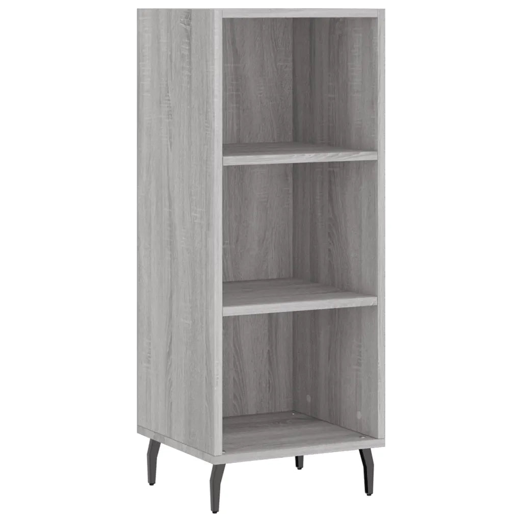 Credenza | Madia | Buffet da pranzo | Armadio da pranzo Grigio Sonoma 34,5x34x180 cm in Legno Multistrato