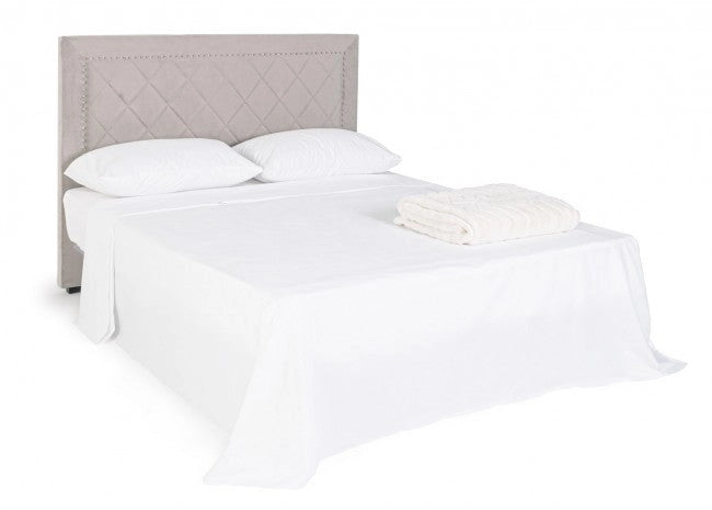 Testiera Letto Ahura Grigio Chiaro 160 in Legno
