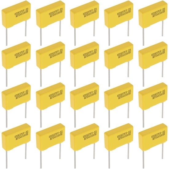 20 Pacchi di Condensatori di Sicurezza 0,022µF 275V per Applicazioni Elettriche