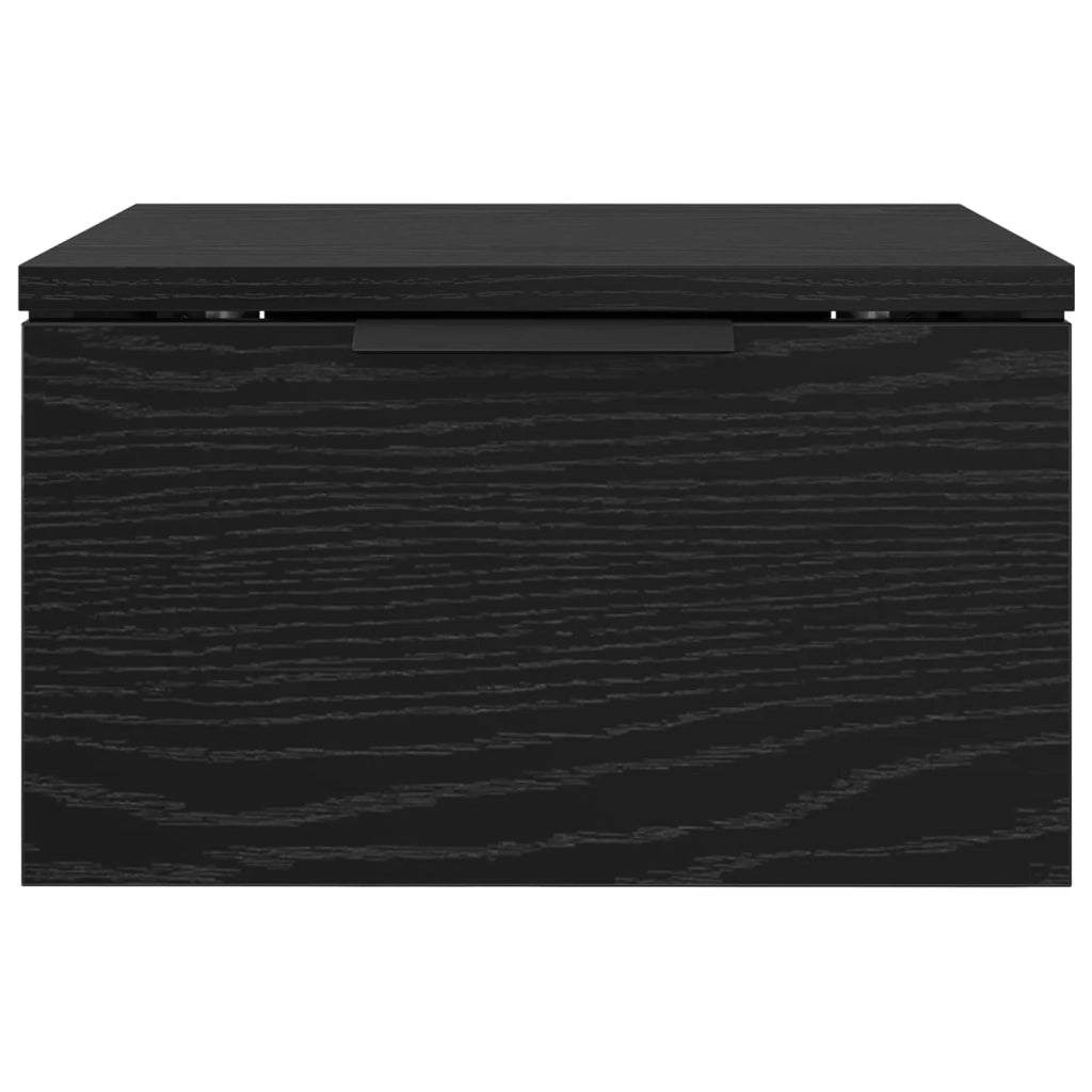 Armadio da Notte Rovere Nero 34 x 30 x 20 cm Legno multistrato 880813