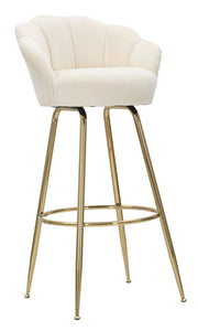 SGABELLO BAR VIENNA CREMA CM 55X53X110