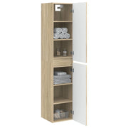 Mobiletto da Bagno | Armadio da bagno a Muro Rovere Sonoma 33 x 34,5 x 160 cm
