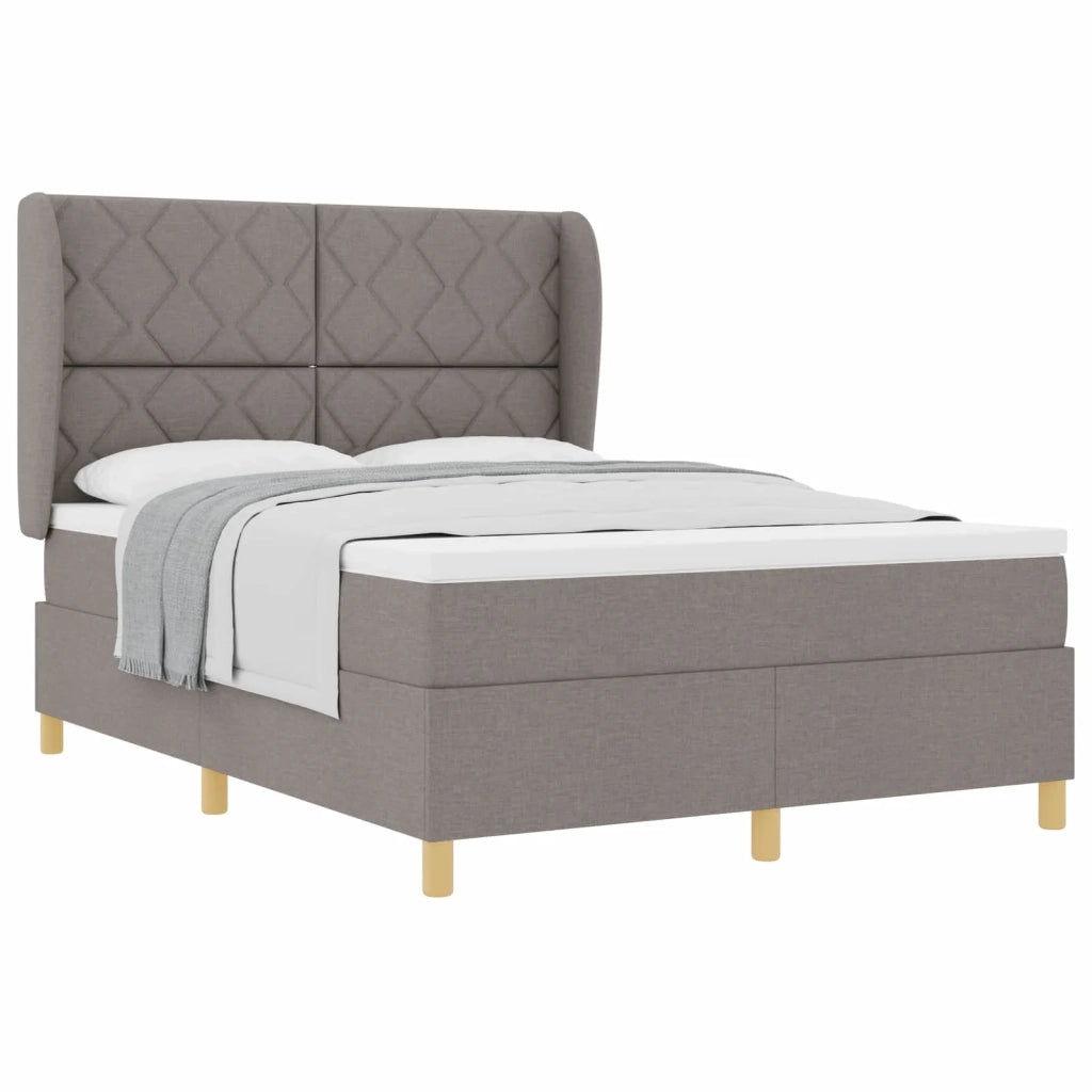 Letto con molle e materasso Grigio Scuro 90x190 cm Tessuto 3340820
