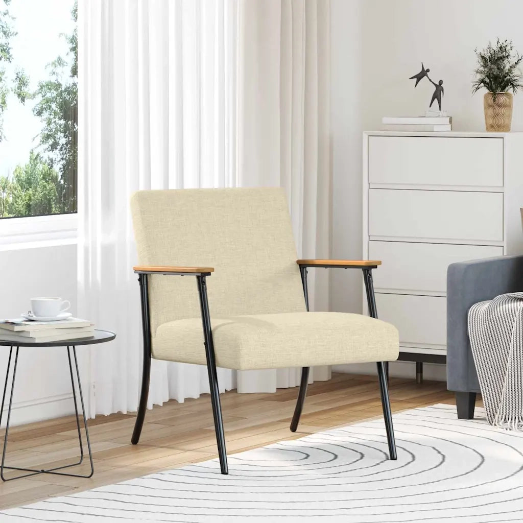 Poltrona | Sedia Relax Crema Tessuto