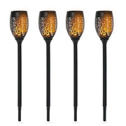 Faretti da Esterno LED a Energia Solare con Picchetti ¨C zephmum ¨C Plastica, Nero, ?12x72 cm
