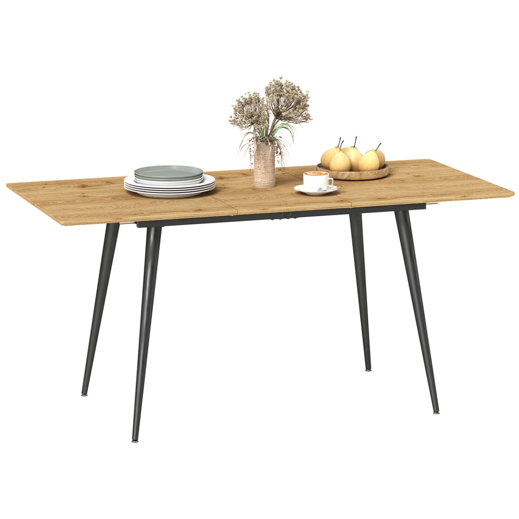 Tavolo da pranzo allungabile e pieghevole ¨C zephmum ¨C legno naturale 120x160 cm