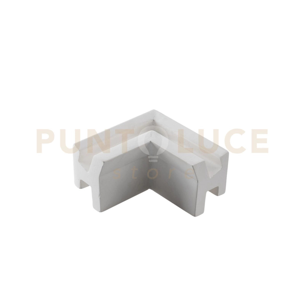 I-PROFY-BIS-L CONNESSIONE ANGOLARE BIS BIANCO PER LED BIEMISSIONE INCLUSO ANIMA E DIFFUSORI 11X6,1X4,7CM