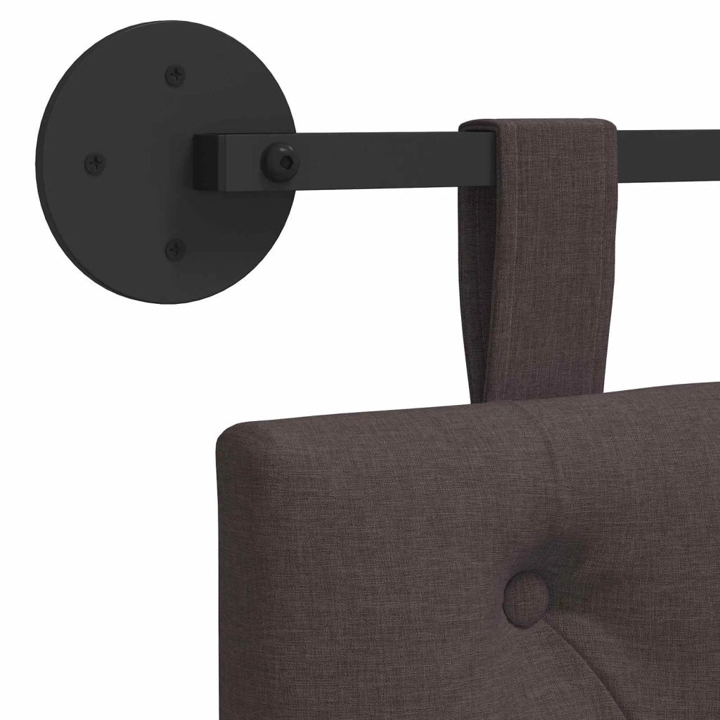 Testiera | Testata sospesa Marrone Scuro Tessuto