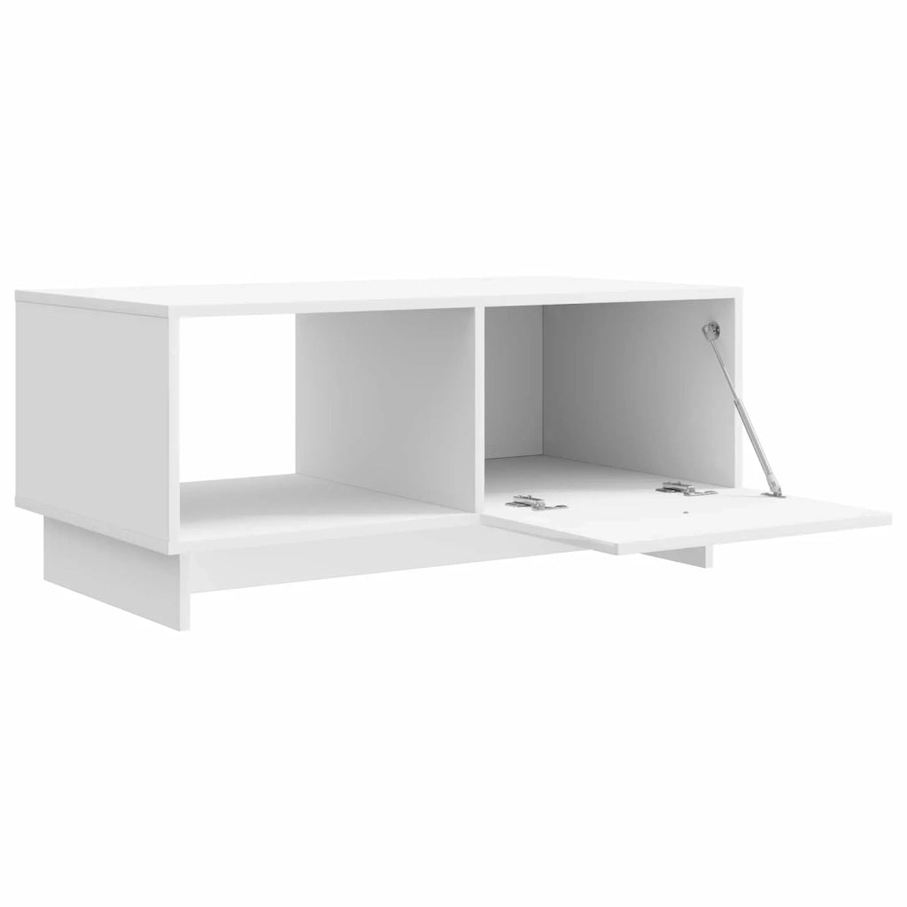 Tavolino da salotto Bianco Lucido 90 x 50 x 40 cm