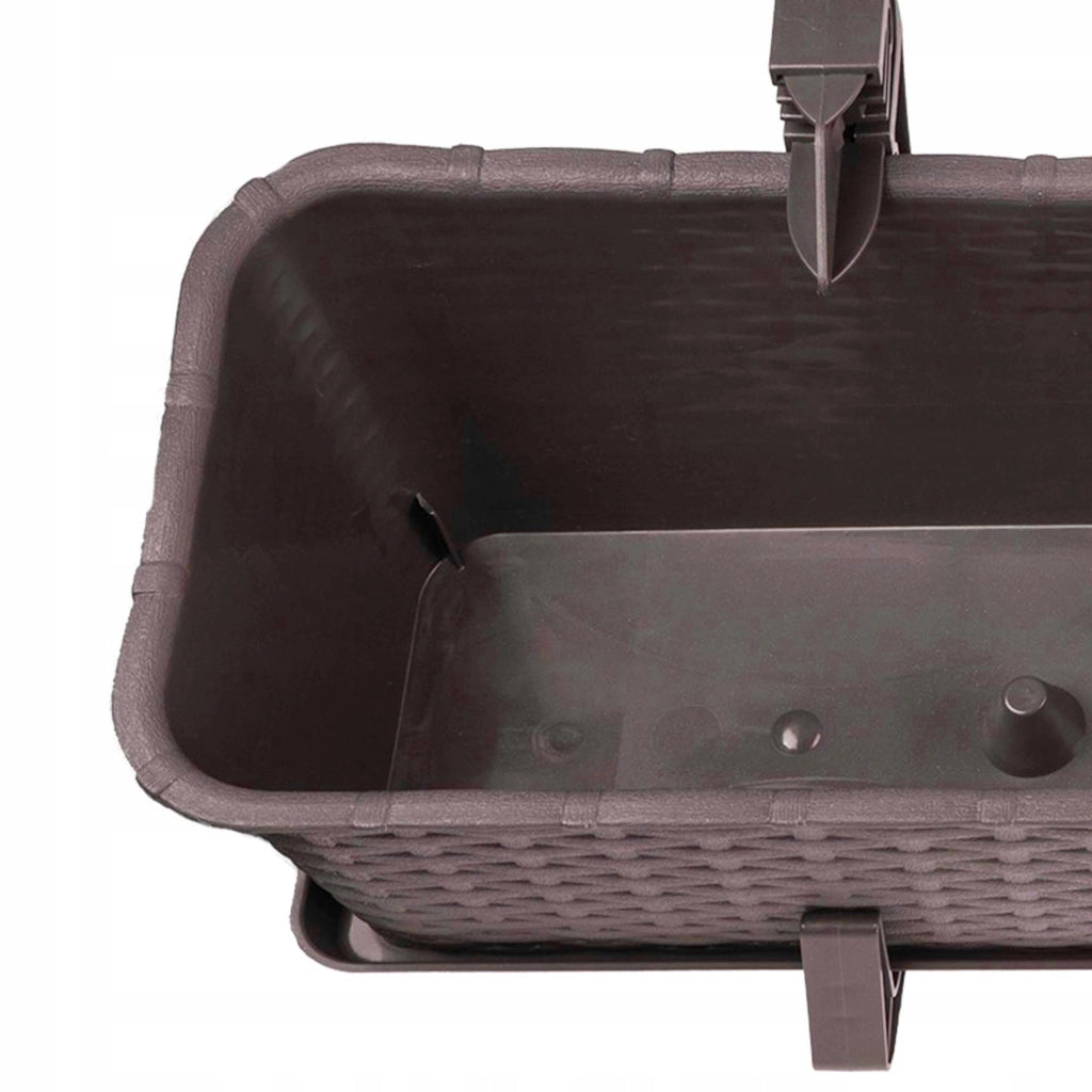 KADAX Supporto per vasi da fiori da balcone, 40 cm, 4 pezzi